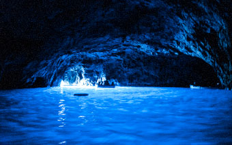 La grotte bleue, île de Capri, Italie