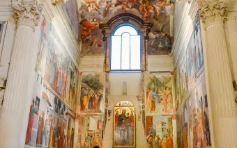 La chapelle Brancacci, Florence, Italie