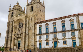 La cathédrale de Porto, Portugal