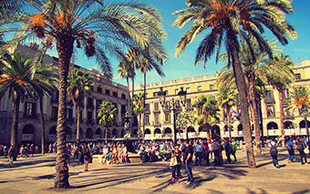 La place royale, Barcelone, Espagne